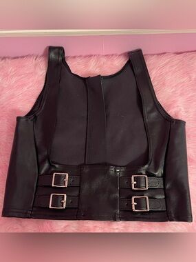 Blackmilk Route 66 black corset top belt Fairycore cottage goth gothic Victorian